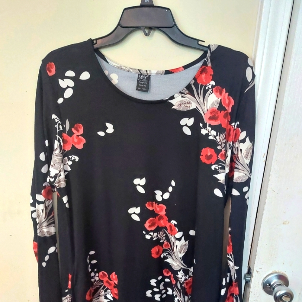 July 4th Sale!!Floral long shelve dress L-XL